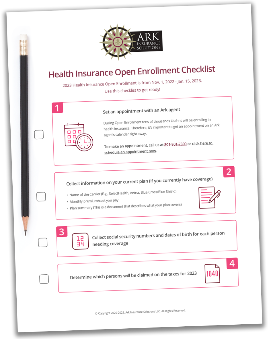 Health Insurance Open Enrollment Checklist