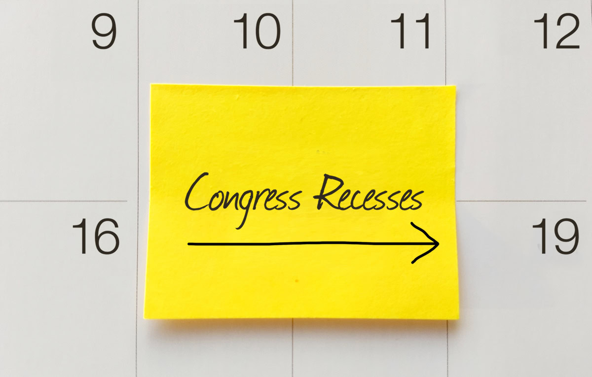 Congress Recesses